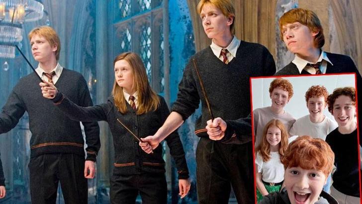 Harry Potter dizisinden Weasley kardeşlerin ilk kareleri paylaşıldı