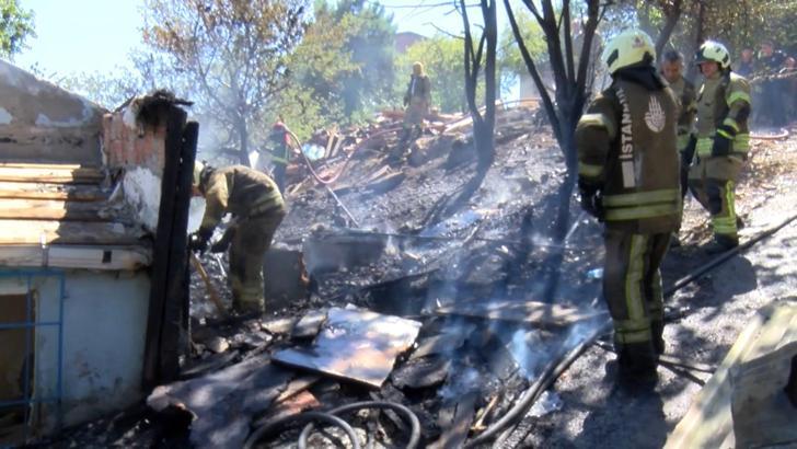İstanbul - Ümraniye'de ağaçlık alanda çıkan yangın söndürüldü