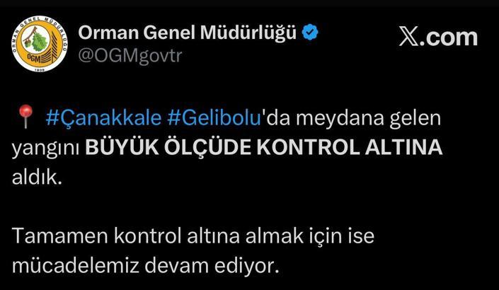 Çanakkale’de orman yangını (4)