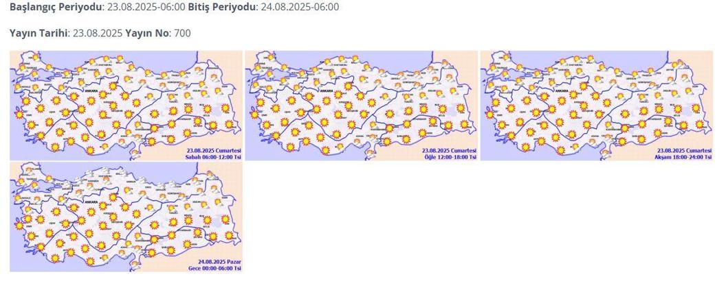Meteoroloji: Sıcaklıklar mevsim normallerinin üzerinde seyredecek