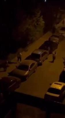 İstanbul- Başakşehir'de polise mukavemet gösteren şüphelinin yakalanma anları kamerada