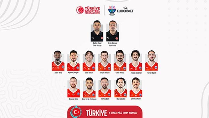 A Milli Erkek Basketbol Takımı'nın Avrupa Şampiyonası kadrosu belli oldu