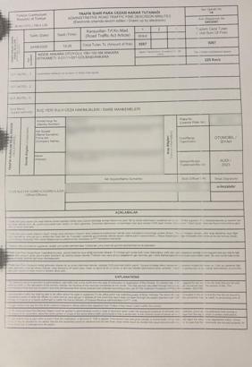 Bakan Uraloğlu'na trafik cezası