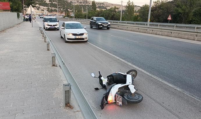 Motosiklet kazası: 1 yaralı