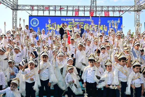 Yıldırım’da 600 çocuk için sünnet şöleni düzenlendi
