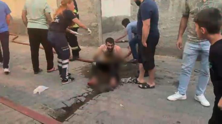 Diyarbakır’da 4 katlı binada çıkan yangında 4 kişi yaralandı