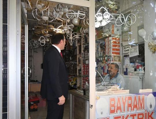 Kaymakam Türker'den esnaf ziyareti