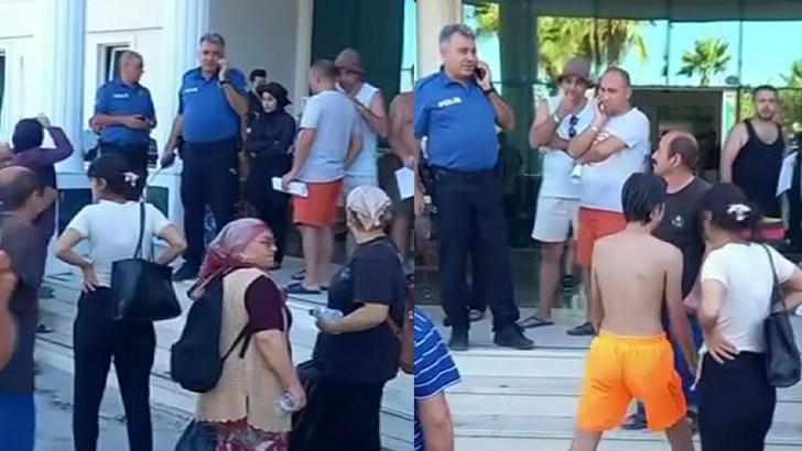 Turistik tesiste maaşlarını alamayan çalışanlar işi bıraktı; tatilciler mağdur oldu