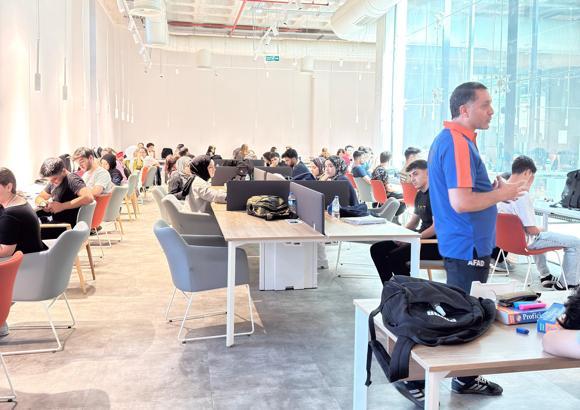 Diyarbakır’daki halk kütüphanesinde afet tatbikatı