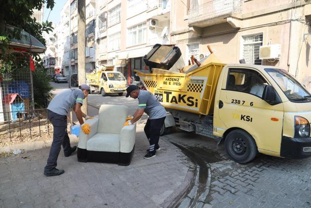 Çöp taksiler, mobilya atıkları için nöbette