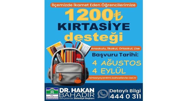 Bahçelievler Belediyesi: 60 bin öğrenciye kırtasiye desteği sağlayacağız
