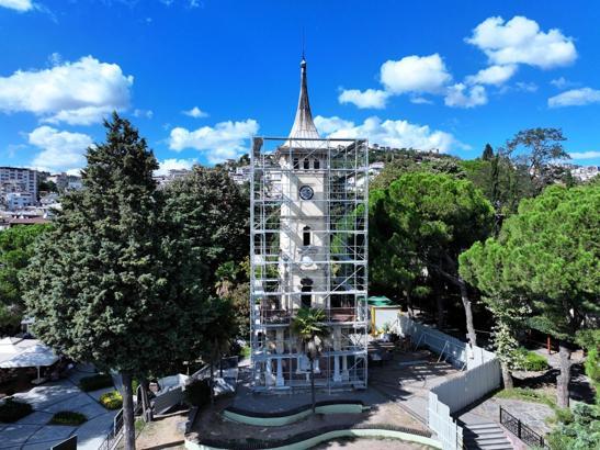 İzmit Saat Kulesi’nde restorasyon çalışmaları başladı