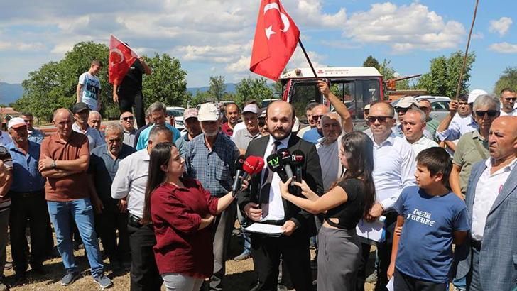 Bolu'da köylülerden 'taş ocağı' eylemi