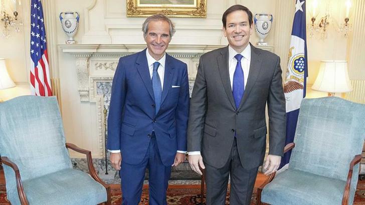 ABD Dışişleri Bakanı Rubio, IAEA Başkanı Grossi ile bir araya geldi