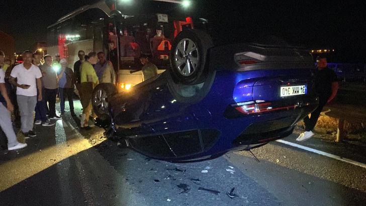 Tekirdağ'da 2 otomobil çarpıştı; 2 yaralı