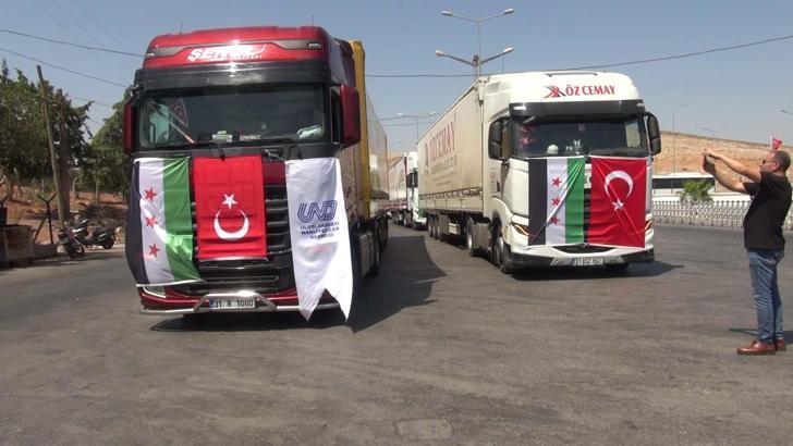 14 yıl aradan sonra Cilvegözü’nden Şam’a TIR’la yapılan ilk ihracat