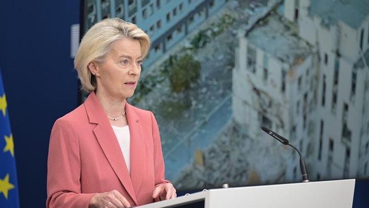 AB Komisyonu Başkanı Leyen, Trump ve Zelenskiy ile Rusya'nın Kiev'e saldırısını görüştü