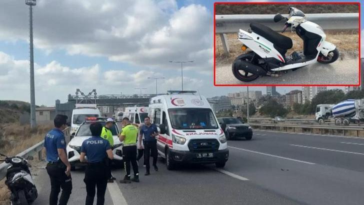 Başakşehir'de hafif ticari araç ile motosiklet çarpıştı: 1’i ağır 2 yaralı