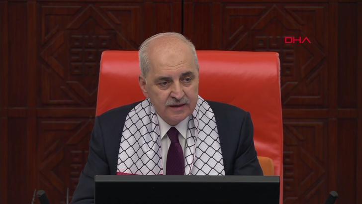 TBMM Başkanı Kurtulmuş: İsrail'in Filistin topraklarındaki her eylemi uluslararası hukukun ihlalidir