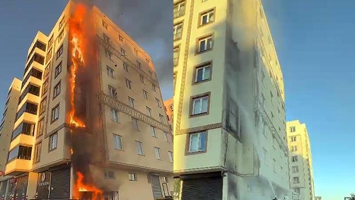 Çorba içmeye giderken yangını fark edip binadakilerin tahliyesini sağladılar