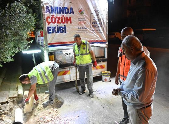 Kepez, 'Anında Çözüm Ekibi' ile gece gündüz sahada