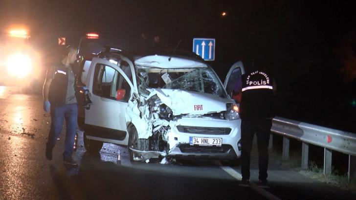 İstanbul - Büyükçekmece'de hafif ticari araçla çarpışan motosikletin sürücüsü hayatını kaybetti