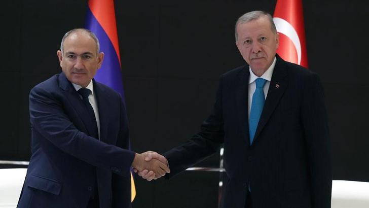Cumhurbaşkanı Erdoğan, Ermenistan Başbakanı Paşinyan'ı kabul etti