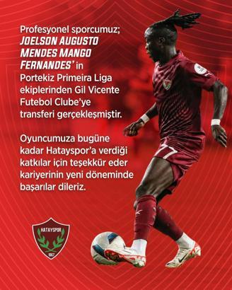 Hataysporlu Joelson Fernandes, Gil Vicente’ye transfer oldu