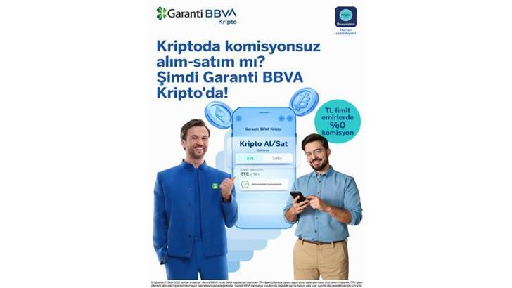 Garanti BBVA Kripto komisyon ücretlerini sıfırladığını duyurdu