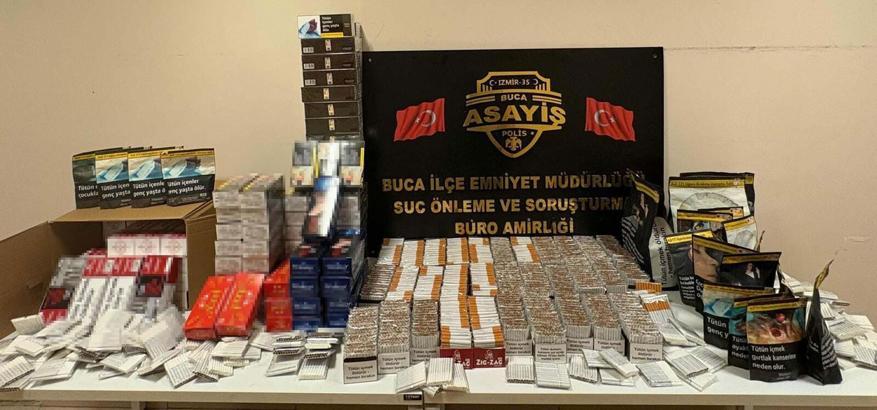 Otomobilde kaçak sigara ve tütün ele geçirildi; 1 gözaltı