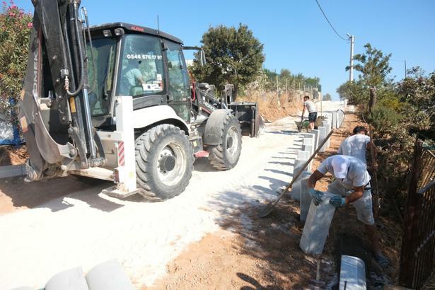 Bodrum Belediyesi üstyapı çalışmalarını sürdürüyor