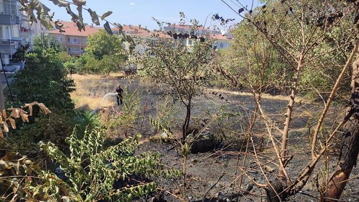 Çocukların torpille oyunu yangın çıkardı