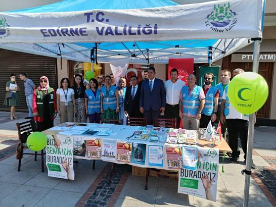 Edirne’de Halk Sağlığı Haftası kapsamında vatandaşlar bilgilendirildi
