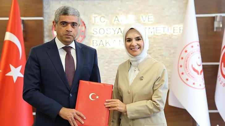 Bakan Göktaş, Azerbaycan Çalışma ve Halkın Sosyal Koruması Bakanı Aliyev ile bir araya geldi