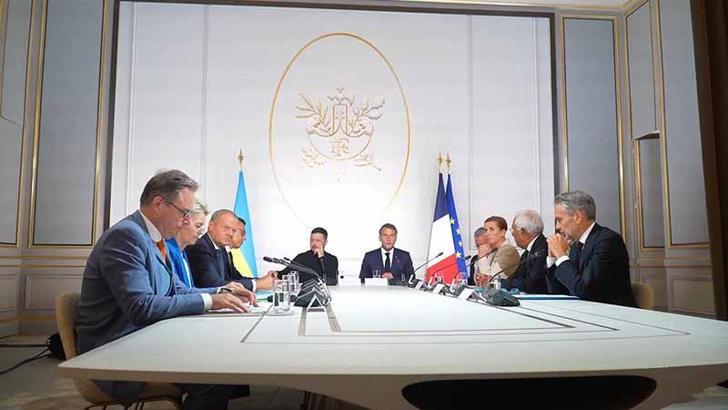 Avrupa ülkeleri liderleri, Ukrayna için toplandı