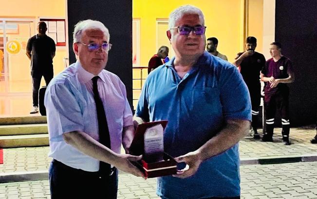 Tayini çıkan orman işletme müdürüne veda yemeği