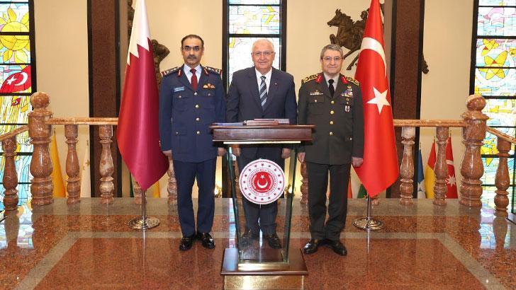 Bakan Güler, Katar Genelkurmay Başkanı Al Mannai'yi kabul etti