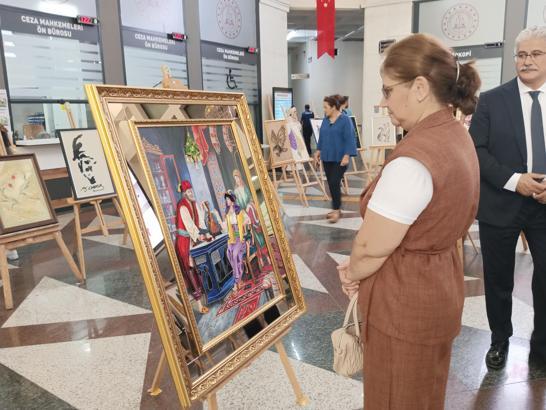 Bursa Adliyesi'nde hükümlülerden sergi