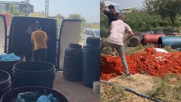 Hatay'da salça denetimi; 6 ton domates posası imha edildi