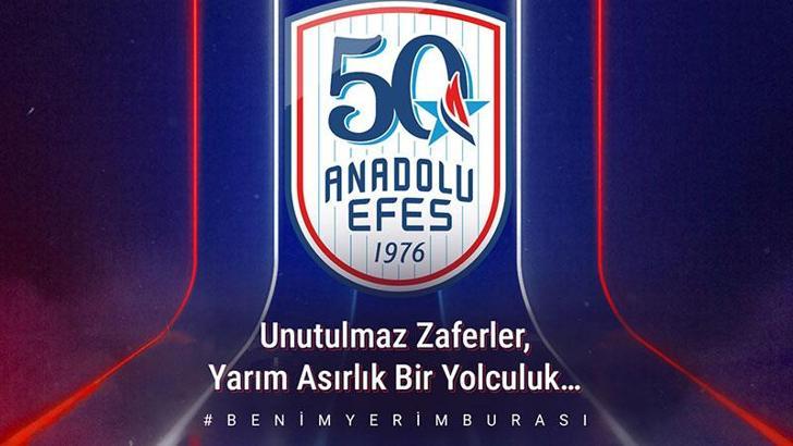 Anadolu Efes Spor Kulübü, 50'nci sezonuna 50'nci yıl logosu ile başlıyor