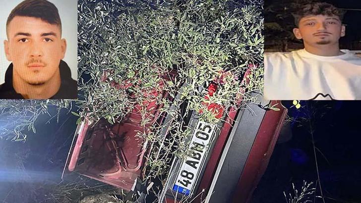 Takla atıp, ağaca çarpan otomobildeki 2 kişi öldü