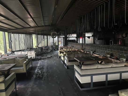 Sivas'ta kafede çıkan yangında maddi hasar oluştu