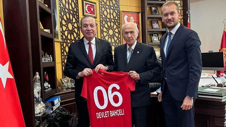 Gençlerbirliği’nden, MHP Genel Başkanı Devlet Bahçeli’ye ziyaret
