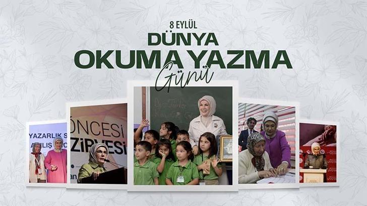 Emine Erdoğan'dan 'Dünya Okuma Yazma Günü' paylaşımı