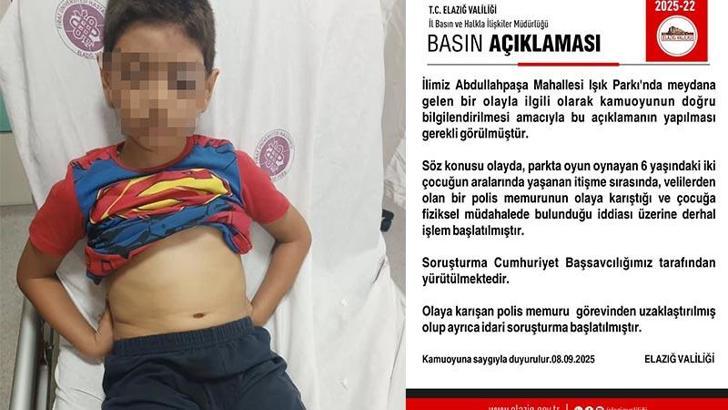 Oğluyla tartışan çocuğa fiziksel müdahale eden polis, görevden uzaklaştırıldı