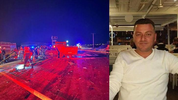 Otomobille kamyonet çarpıştı; 1 ölü, 2 ağır yaralı