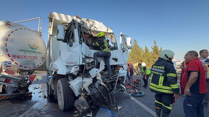 Tarsus'ta 5 aracın karıştığı zincirleme kaza: 1 yaralı
