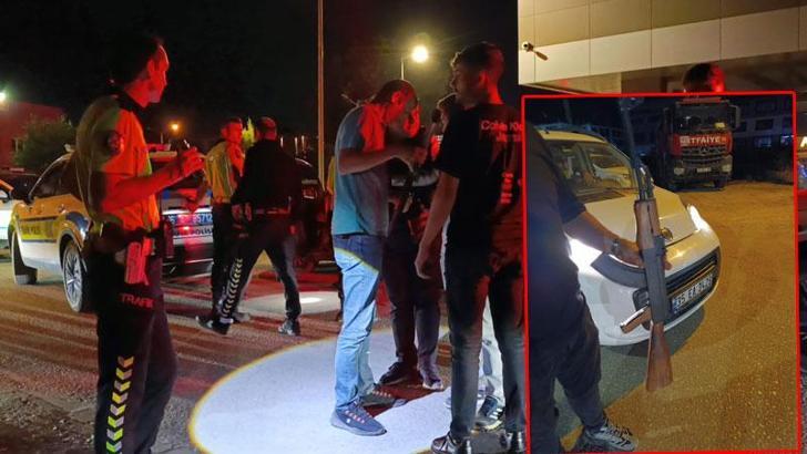 Bursa’da kavga ihbarına giden polis, otomobilde oyuncak silah ele geçirdi