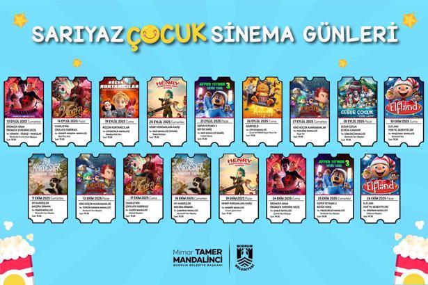 Bodrum'da Sarıyaz Çocuk Sinema Günleri başlıyor