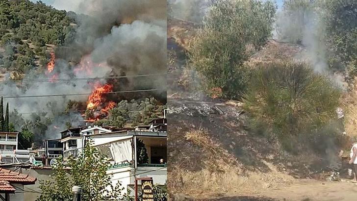 Balıkesir'deki yangın 5 saatte söndürüldü